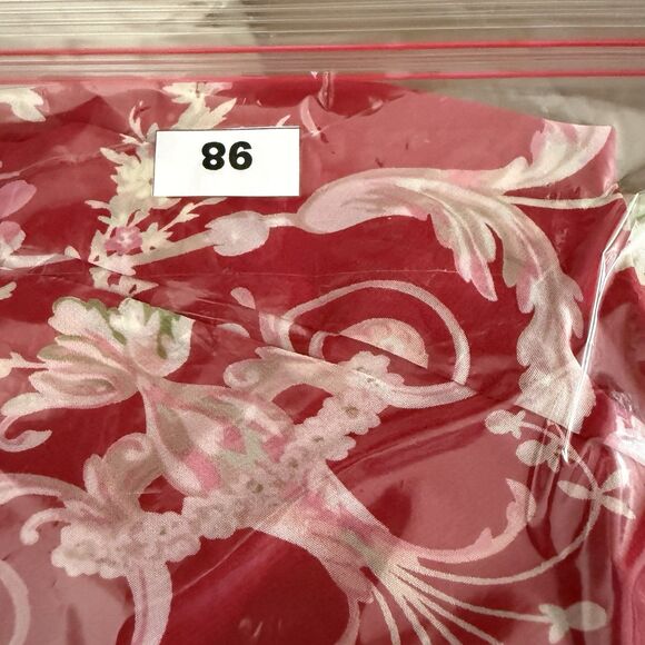 Oscar De La Renta VGT Pink Label Set Medium Satin Floral Robe And Nightgown - Picture 16 of 16